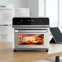 Nueva Freidora de Aire Multifuncional Cuadrada OEM con Certificación ETL CE CB, Pantalla Táctil LED de 3 Niveles, 24L, Ahorro de Energía A++, Alimentación por USB