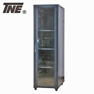 단일 개방 메쉬 도어 플로어 잠금 재고 스탠딩 서버 랙이있는 높은 하중 SPCC 네트워크 캐비닛 - Product Image 2