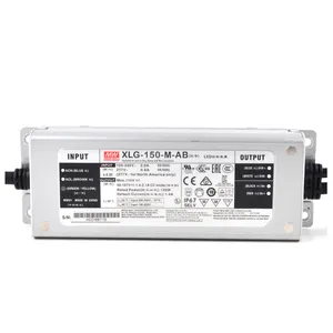 XLG-150-M-AB 150W, konverter Driver LED Mode daya konstan, rentang Input lebar MW