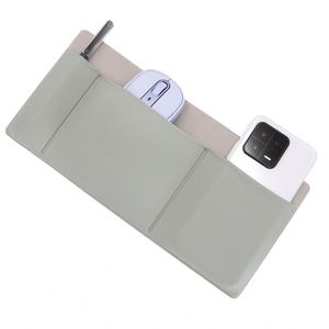 Adhesive Under <b>Laptop</b> Storage Pouch Stick-on Desk 3 Pockets Self-Adhesive Desk Organizer for Phone, Mouse, Pens Holder Stocked - Product Image 1