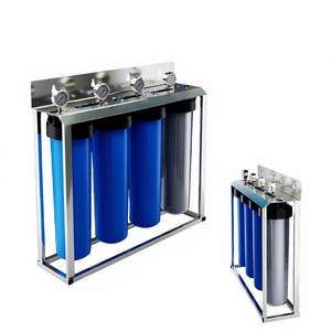 <span class=keywords><strong>Adoucisseur</strong></span> d'eau sans <span class=keywords><strong>sel</strong></span> <span class=keywords><strong>pour</strong></span> toute la maison, 4 étapes, 20 pouces, avec filtres à sédiments, métaux lourds, KDF, UDF, résine adoucissante et blocs de charbon - Product Image 1