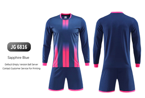 Conjunto de Uniforme de Fútbol Personalizado de Manga Larga para Niños, Uniforme de Equipo para Adultos, Camiseta de Entrenamiento Estampada - Product Image 5