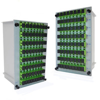 Equipo de Fibra Óptica FTTH, Divisor PLC en Caja LGX 1X32 1X64 SC APC UPC G657A1, Divisor de Fibra Óptica en Cassette