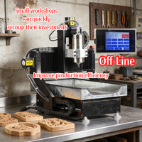 Machine de gravure CNC JS-3040 1500W en fonte, graveur de bureau hors ligne pour lettrage en relief, découpe, perçage et production en série