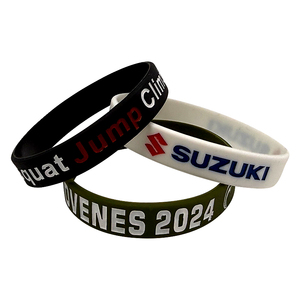 Personalisierte Individuelle Silikon-Armbänder Ihre Eigenen Gummi-Armbänder Mit Botschaft oder Logo, Silikon-Armband - Product Image 5