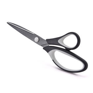 Ciseaux ménagers revêtus de téflon, ensemble de 3 pièces, en acier inoxydable, tranchants, pour couper le tissu et le papier, usage domestique et de bureau, gris noirâtre, roseâtre - Product Image 2