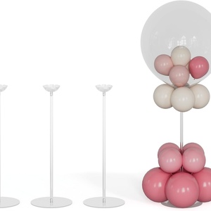 Support de table en acrylique transparent sur mesure pour bâtonnets de ballons avec base, présentoir de magasin pour décoration de fête - Vente en gros - Product Image 5