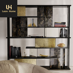 Estante <span class=keywords><strong>de</strong></span> Exhibición <span class=keywords><strong>de</strong></span> Mármol <span class=keywords><strong>de</strong></span> Lujo, Librería Postmoderna <span class=keywords><strong>de</strong></span> Alta Gama, Librería Italiana, Estante <span class=keywords><strong>de</strong></span> Almacenamiento <span class=keywords><strong>de</strong></span> Madera Maciza - Product Image 3