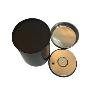 Bidons en étain à couvercle hermétique personnalisés Boîtes rondes en étain pour poudre de chocolat Boîtes métalliques scellées pour poudre de café alimentaire - Product Image 5