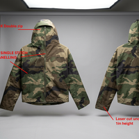 Nouvelle veste de pluie pour femme, style motard, à capuche, en polyester/nylon, à séchage rapide, avec motif camouflage personnalisé, fine, pour l'été