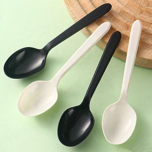 Cuchara desechable de plástico de 130mm, paquete independiente para comida rápida, <span class=keywords><strong>KFC</strong></span>, postre, hielo, sopa en polvo - Product Image 1