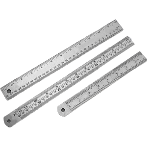 Commercio all'ingrosso di precisione in acciaio inox righello personalizzato LOGO incisa ufficio falegnameria Scribing scala strumento di disegno materiale metallico - Product Image 1