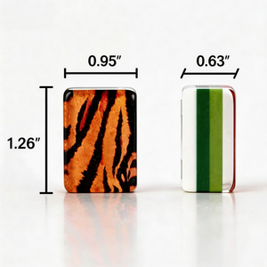 Tarjetas Educativas Ecológicas con Diseño de Tigre Moderno, Acabado Brillante, Cartón Resistente para Reuniones Familiares Portátiles, Juego de Mesa - Product Image 2
