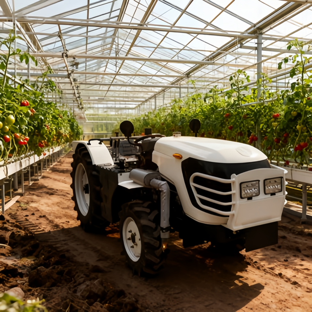 Reliable 70P Narrow Tractor for Flower Greenhouses Gentle Operation Protects Seedlings