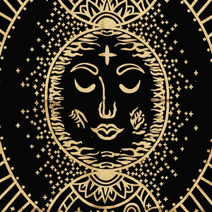 Cotton <b>Table</b> Cover Five Moon Phases 36 Inch Handmade Home Decor <b>Table</b> <b>Cloth</b> Witchcraft Home Decor By Indian Consigners - Product Image 1