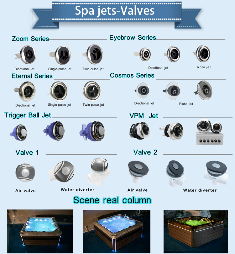 Spa Tub Accessories Nozzle Jet Nozzle Bath Tub Water Spa Jets Nozzle