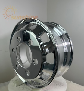 Fabrication de jantes en aluminium pour camions lourds 17,5x5,25, Chine, jantes en alliage pour semi-remorques et remorques de fret. - Product Image 2