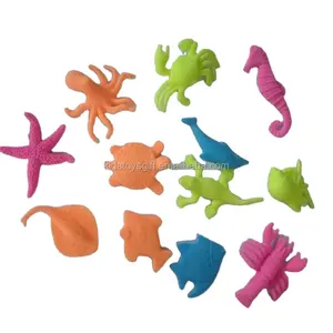 Mini plastik çılgın çocuklar çocuklar ve yetişkin için deniz hayvan oyuncak büyüyen