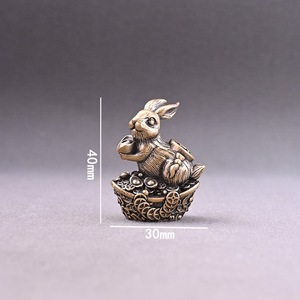 1 pièce Porte-encens rétro en cuivre Yuanbao Douze Signes du Zodiaque, Support <span class=keywords><strong>d</strong></span>'encens <span class=keywords><strong>d</strong></span>'intérieur, Artisanat métallique créatif en cuivre jaune <span class=keywords><strong>Dragon</strong></span> Tigre - Product Image 6
