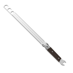 Stainless Steel Straight Ruler 5mm Thick Car Self Defense Measuring Tool Multi Functional Graduated Ruler - Product Image 5