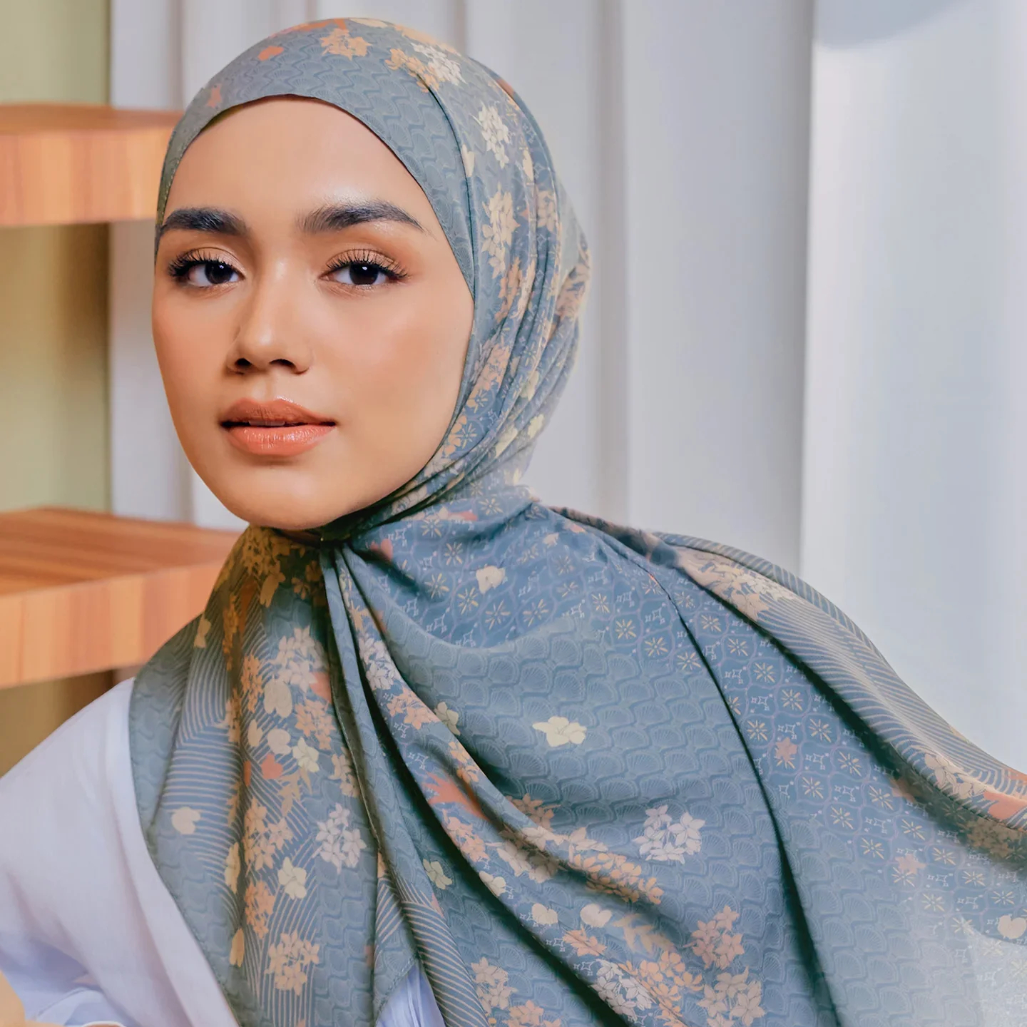 chiffon voile shawl
