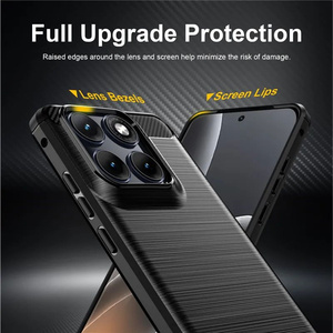 Étui pour Motorola Edge 70 Ultra, compatible avec Motorola Edge 50 60 70 Fusion <span class=keywords><strong>Moto</strong></span> 70 Ultra, coque en fibre de carbone, pare-chocs en silicone antichoc - Product Image 4