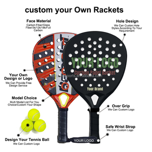 Raquetas de Pá<span class=keywords><strong>del</strong></span> Profesionales de Fibra de Carbono de Primera Calidad 2026, Raqueta de <span class=keywords><strong>Tenis</strong></span> de Marca Personalizada, Directamente <span class=keywords><strong>del</strong></span> Fabricante en China - Product Image 3