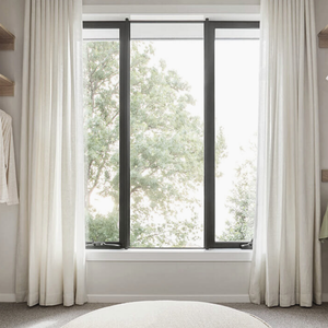 Cortinas de tul <span class=keywords><strong>con</strong></span> textura de lino elegantes y modernas para dormitorio y sala de estar - Product Image 6