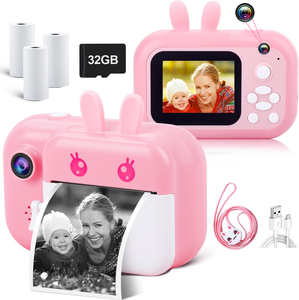 กล้องถ่ายรูปความร้อนขนาดเล็ก HD 1080p รุ่น Factory CE สำหรับเด็ก ของขวัญเด็ก ของเล่นเด็ก กล้องเซลฟี่เด็ก กล้องพิมพ์ภาพทันที - Product Image 1