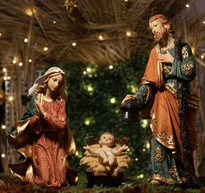 Crèche <span class=keywords><strong>de</strong></span> Noël, statue <span class=keywords><strong>de</strong></span> la Sainte Famille, sculpture catholique <span class=keywords><strong>de</strong></span> la Sainte Famille pour l'église, la maison, la décoration extérieure - Product Image 4