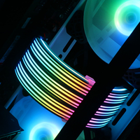 Kit d'extensions de câble ARGB complet à 360 ° de nouveau style pour GPU/PSU 5V 3 broches adressable RGB PC personnalisation de construction vente directe d'usine
