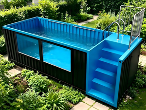 <span class=keywords><strong>Piscina</strong></span> Portátil Sobre el Suelo, <span class=keywords><strong>Piscina</strong></span> Prefabricada en Contenedor para Adultos y Niños - Product Image 1