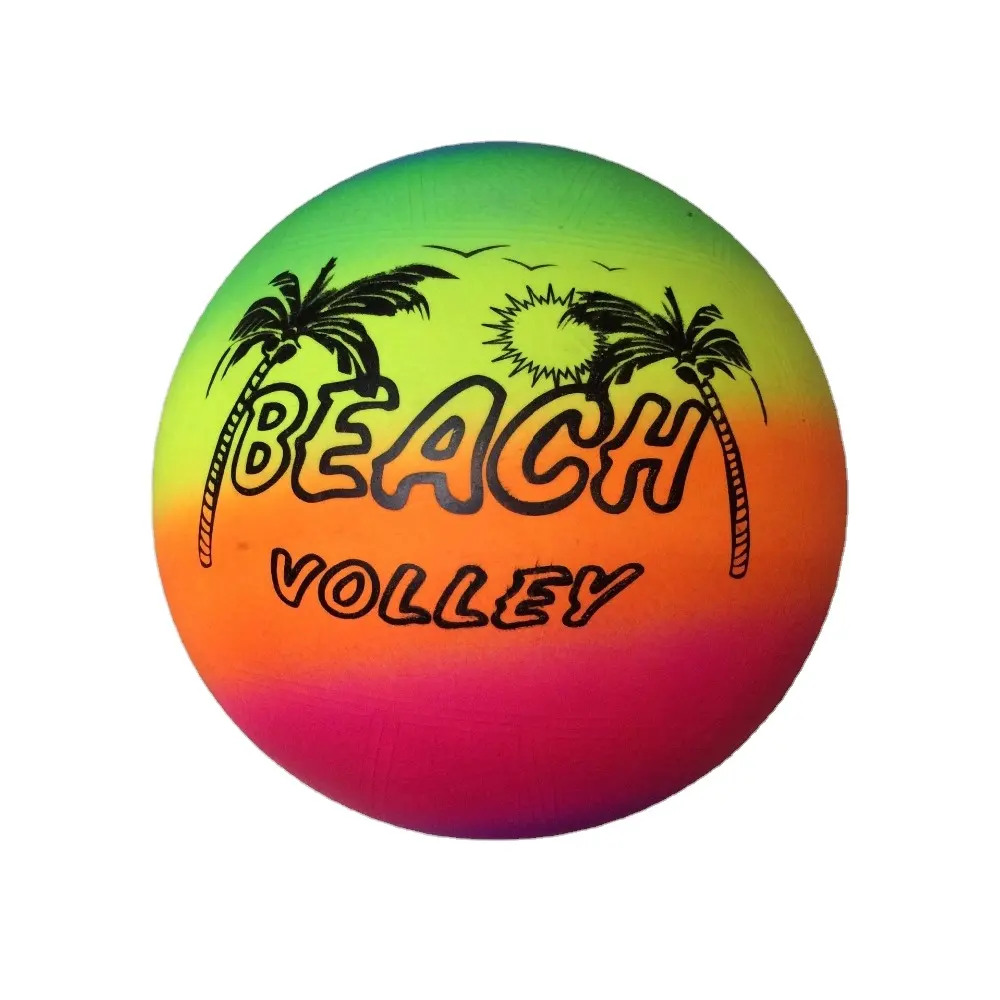 Печатный логотип ПВХ Радуга пляжный мяч гигантский надувной пляжный мяч для продажи