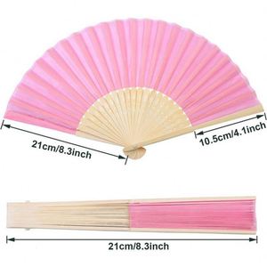 Éventail pliant en bambou personnalisé pour mariage - Peint à la main avec les noms du couple et la date - Product Image 6