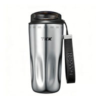 Mug de voyage à double paroi personnalisé en acier inoxydable 316 avec revêtement céramique 500 ml sans BPA, gobelet isotherme sous vide pour eau chaude