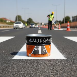 Pintura para Demarcación Vial Mini Orange Road Marking Stripe, Producto de 10 kg para Demarcación de Carreteras - Product Image 3