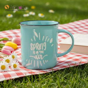 Tazze in Ceramica Personalizzabili Stile Nordico Minimalista, Rosa all'Interno e Bianche all'Esterno, Ideali per <span class=keywords><strong>Dipingere</strong></span> - Product Image 1