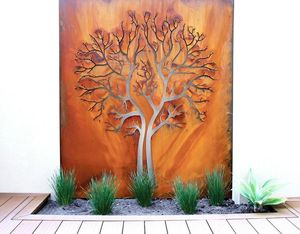 Pannelli per Recinzione da Esterno in Metallo Acciaio Corten Recinzione da Giardino con Pali a T Regolabili in Vendita - Product Image 6