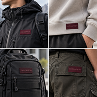 Étiquettes de vêtements personnalisées avec logo 3D en TPU tissé en relief, patchs à coudre ou à repasser pour vêtements de marque, sacs, chapeaux