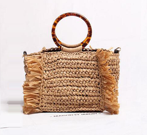 Bolso de Mano de <span class=keywords><strong>Rafia</strong></span> Estilo Verano 2019, Bolso de Hombro - Product Image 1