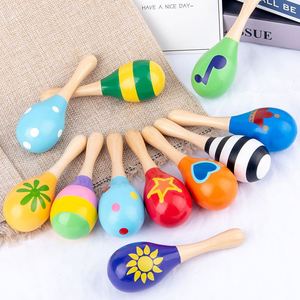 Wood Handbell Early Educational Children's MaracasMusical Instrument <b>Random</b> Style Shipped Bass Type Ready to Ship - Product Image 2