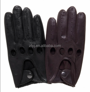 <span class=keywords><strong>Gants</strong></span> de cyclisme Lady Fashion en cuir de mouton noir <span class=keywords><strong>marron</strong></span> pour femmes en Europe - Product Image 4