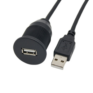 สายเคเบิล USB 2.0 แบบพอร์ตเดียว ตัวผู้-ตัวเมีย กันน้ำ สำหรับรถยนต์ มอเตอร์ไซค์ เรือ แผงหน้าปัด - Product Image 4