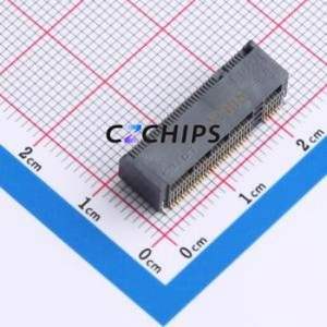 HYCW33B-05NGFF-670B Hard Drive Connector (SAS/SATA/M.2) SMD Connector M.2-B Key Female 67P Horizontal Mount - Product Image 1