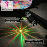 Trottinette électrique professionnelle 36V sans balais avec éclairage d'ambiance sous le siège pour enfants – Coffret cadeau