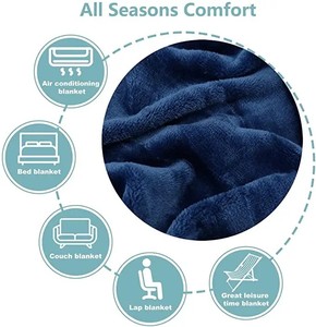 Giá Rẻ Tùy Chỉnh Fluffy Siêu Mềm Tùy Chỉnh Ném Chăn Flannel Lông Cừu Giường Chăn Cho Mùa Đông - Product Image 5
