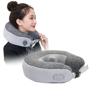 Deep Tissue Kneading Smart Automatic Inflation Electric Neck Massager Pillow for Travel Home Office Relaxation