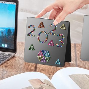 Supporto Magnetico per Lavagna da Scrivania, Espositore Magnetico a Sfera, Lavagna Magnetica in Metallo Nero da Scrivania - Product Image 5