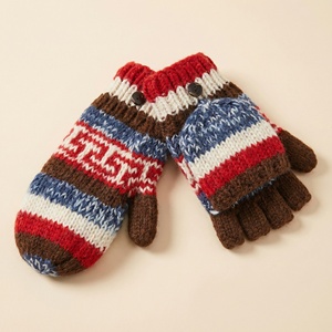 Gants en tricot douillets pour enfants pour l'hiver |   Mitaines pour tout-petits faites à la main de 0 à 6 ans |   Accessoires thermiques chauds pour l'automne et l'hiver - Product Image 1