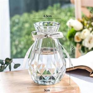 Groothandel Briljante Glazen Vaas Kristal Tafeldecoratie Creatieve Bruiloft Feest Bloemenvaas voor Beste Online Verkoop - Product Image 1